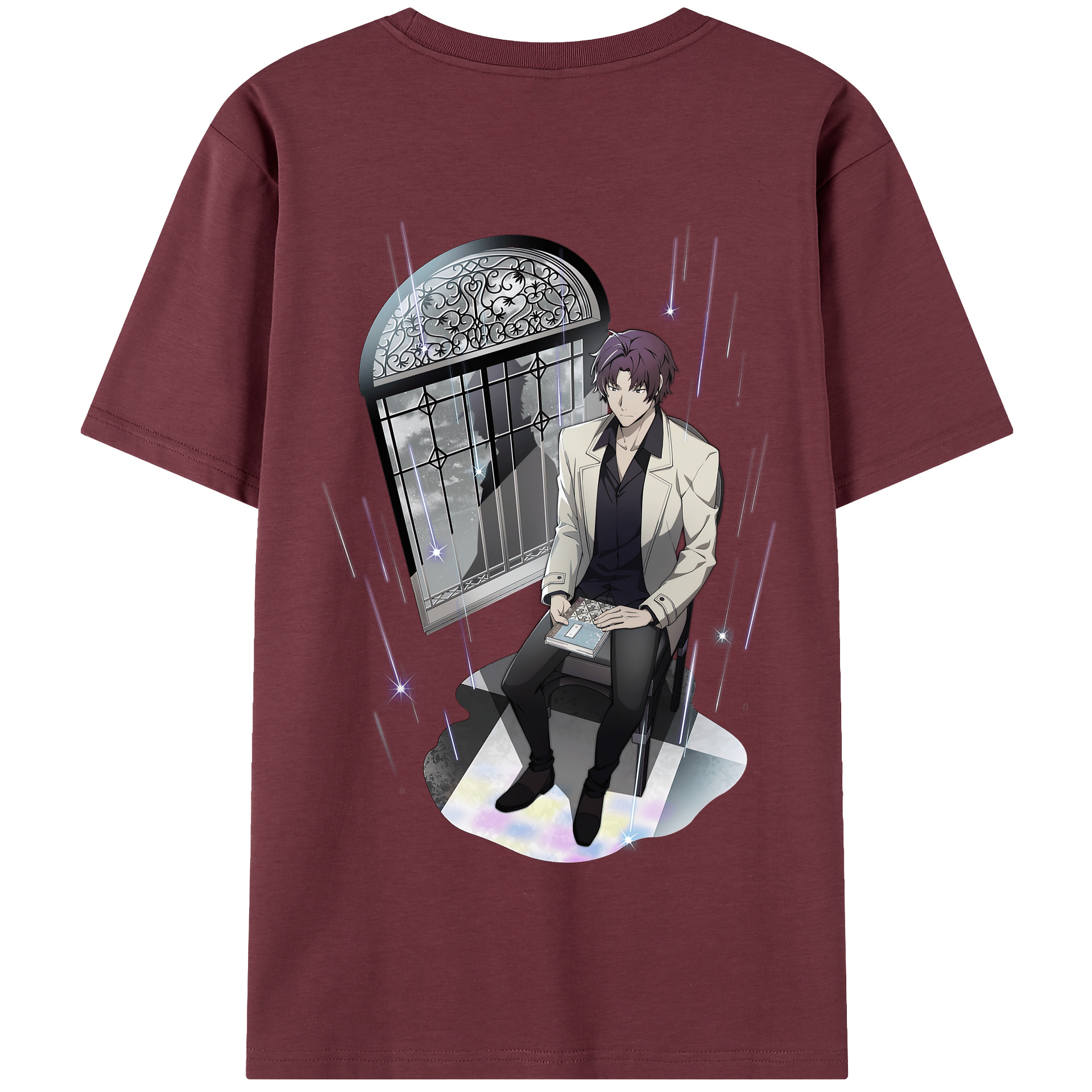 （画像用） 文豪ストレイドッグス Bungo Stray Dogs 綿100％半袖Tシャツ（背面プリント）
